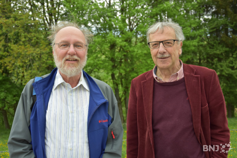 Pascal Flotron (à g) est président du groupe de travail qui doit mettre sur pied le futur contrat de prestation entre la Fondation et le canton de Berne. Beat Gerber, le président de la FJBB, fait lui aussi partie du groupe.