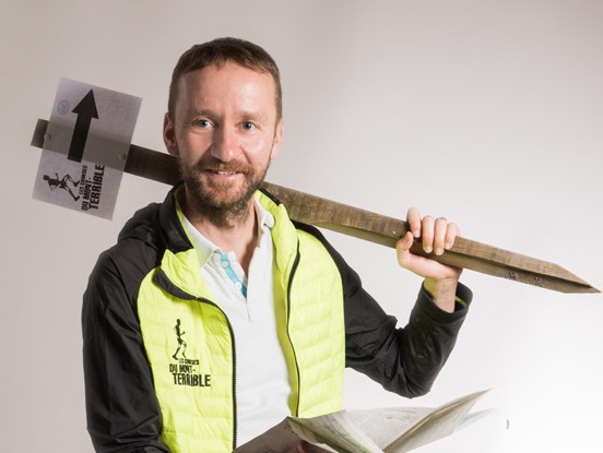 Pierre-Alain Vallat a troquer samedi son costume d'organisateur des Courses du Mont-Terrible pour celui de coureur à pied avec succès (photo : www.mont-terrible.ch)