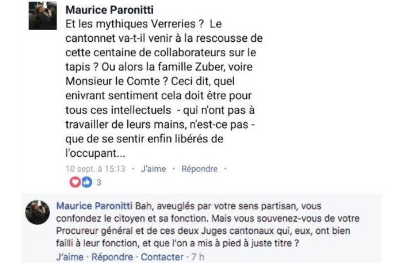 Les deux messages incriminés sont l’œuvre de pirates, selon la Direction bernoise de la magistrature. (Photo: archives)