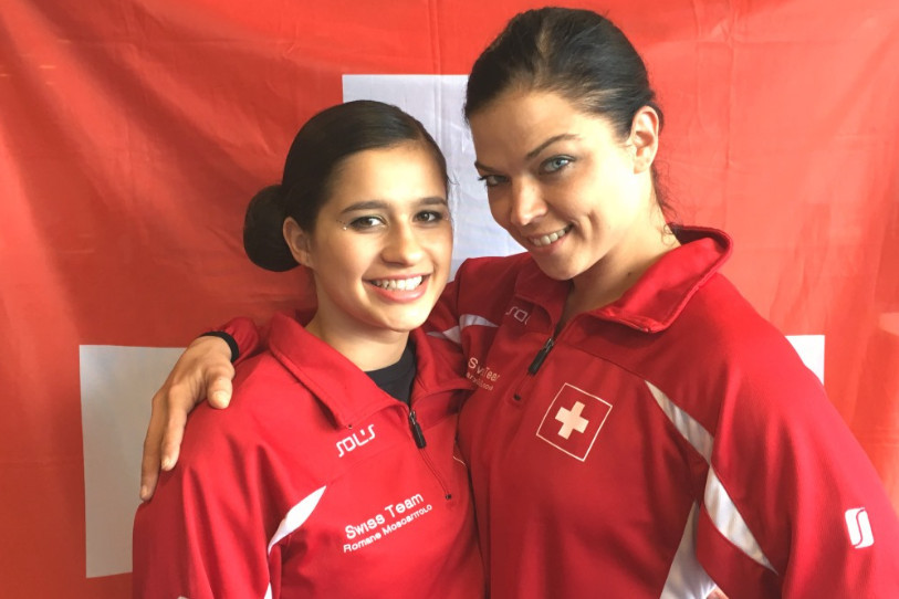 Romane Moscaritolo (à gauche) et Sandra De Sloovere