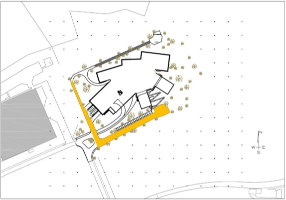 Le plan de la nouvelle usine et ses aménagements tels que présentés dans le rapport du Conseil communal de la Ville du Locle au Conseil général.