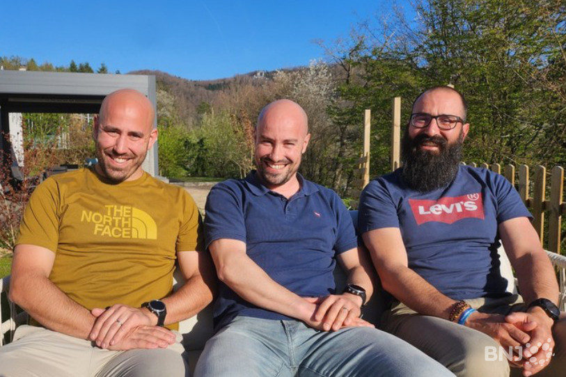 De gauche à droite : Gilles, Richard et Matthieu Borruat.