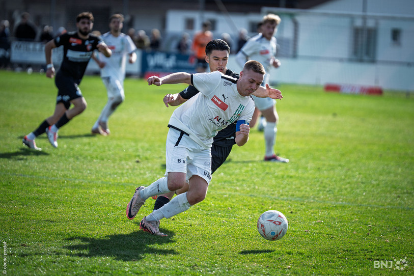 Tom Villemin a ouvert le score pour le FC Courtételle samedi à Langenthal. (Photo: archives Cédric Prudat)