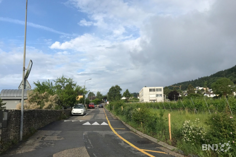 L'incident a eu lieu à la rue des Jardillets à Hauterive.