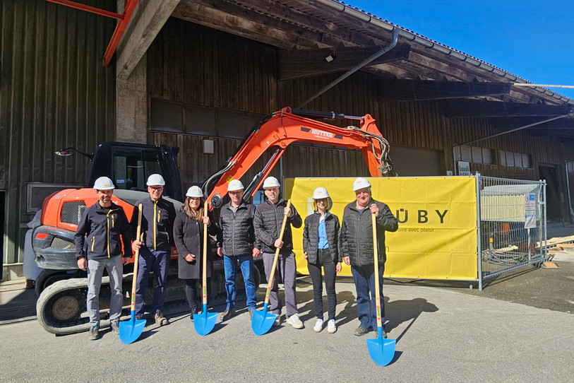 Les travaux débutent au magasin Landi de Saignelégier. (Photo : Landi ArcJura SA).