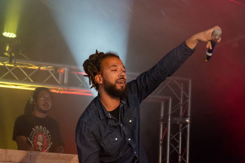 Mardjenal et les autres artistes présents à cette première édition ont attiré près de 300 personnes (photo: Olivier Trummer)