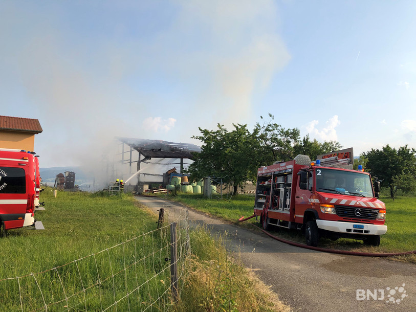 L'incendie avait ravagé complètement la ferme à Courrendlin. (Photo d'archives)