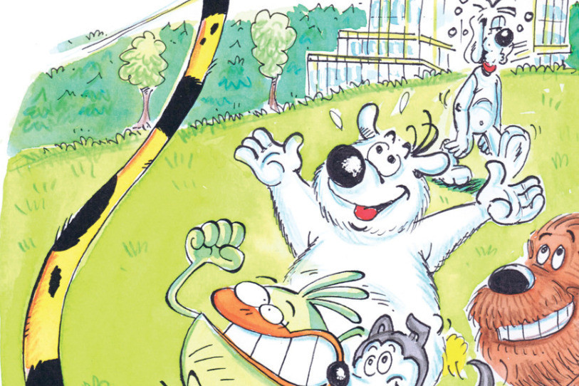 Les animaux de BD qui ont un comportement et l'apparence d'un être humain sont à l'honneur sur l'affiche de la prochaine édition de Tramlabulle. (Image: Tramlabulle)