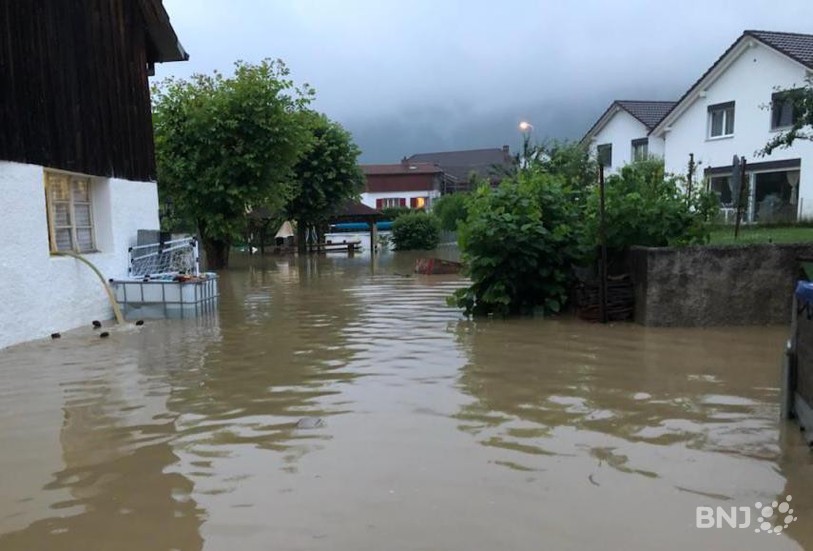 Courroux a notamment les pieds dans l'eau.