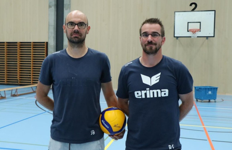 Simon Brun et Richard Sauvervald poursuivent l'aventure. (Photo : VBC Porrentruy).
