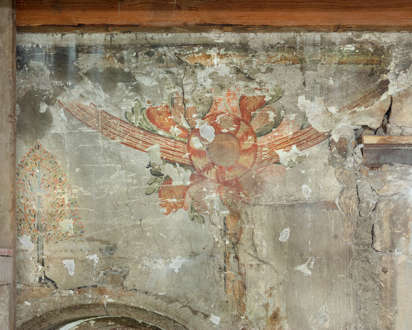 L'intérieur de la demeure abritait des décors peints très anciens. (Crédits photos : OCPI, office cantonal du patrimoine bâti et immatériel)