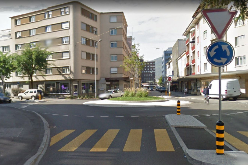 L'altercation s'est produite près du giratoire de la rue des Marchandises et de la rue de Morat. (Photo: Google Maps)
