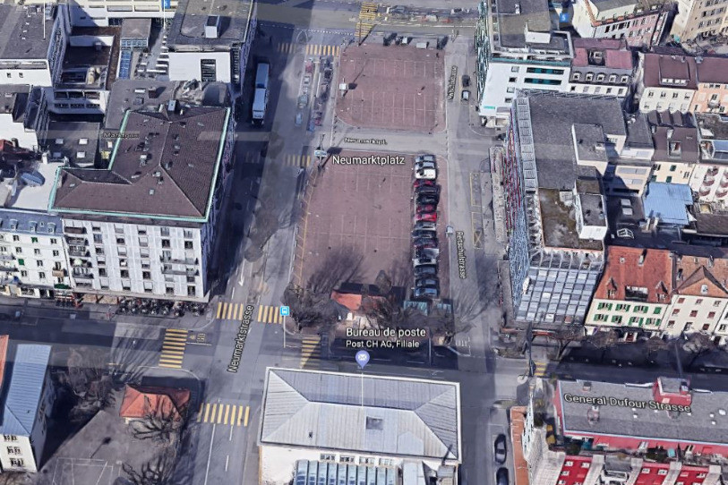 Deux tronçons des rues du Marché-Neuf et du Général-Dufour sont en train mauvais état. (Photo: Google Maps)