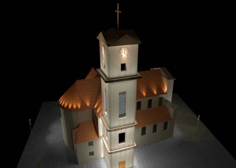 L'église St-Marcel sera bientôt illuminée. 
