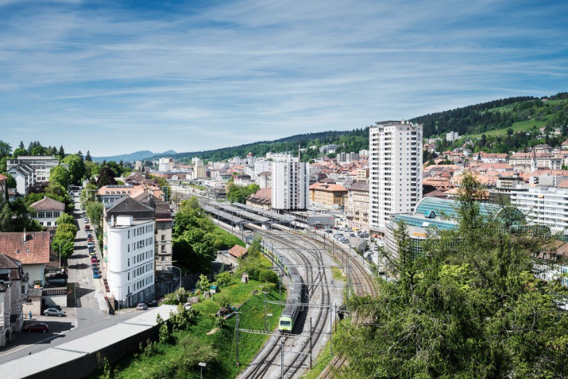 Le BLS ne circulera plus en gare de La Chaux-de-Fonds. Photo : BLS