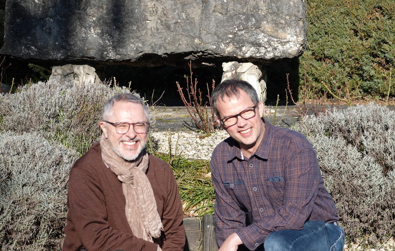 Daniel Lattanzi (à gauche) et Nicolas Godat. (Photo: www.jurapastoral.ch)