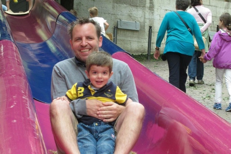 Le toboggan sera installé le long de la rue du Château à Neuchâtel. (source : Kiwanis Club Neuchâtel Jeunes-Rives)