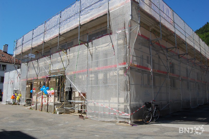Des travaux sont en cours au centre Barak, à Fleurier.