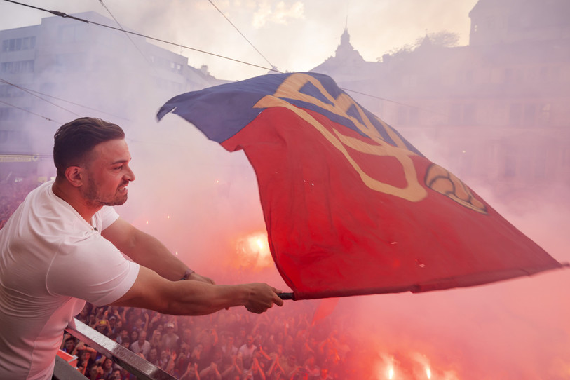 Xherdan Shaqiri a été l'un des grands artisans du titre du FC Bâle. (Photo : KEYSTONE/Georgios Kefalas.)