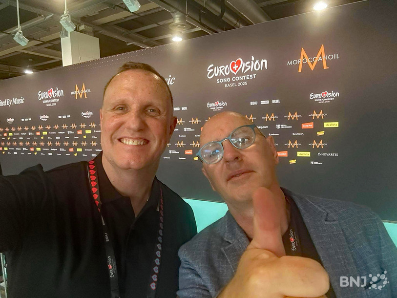 Jean-Marc Richard (à droite) vivra son dernier Concours Eurovision de la chanson aux commentaires avec son binôme Nicolas Tanner.