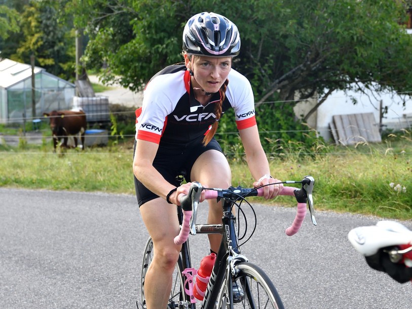 Marianne Froidevaux est arrivée en tête chez les dames (photo : Georges Henz)
