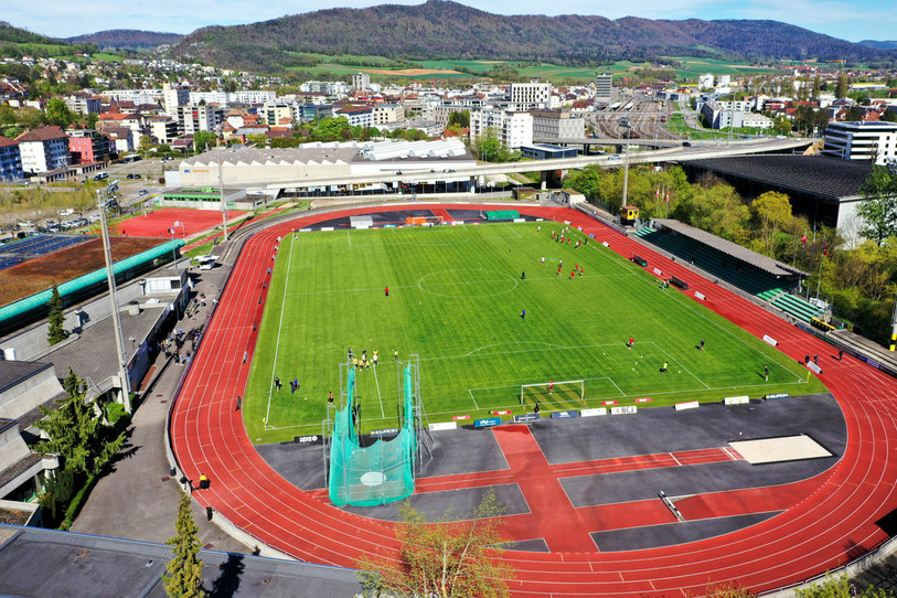 Le stade de la Blancherie accueillera une grande partie des animations à Delémont. (Photo : archives Georges Henz)