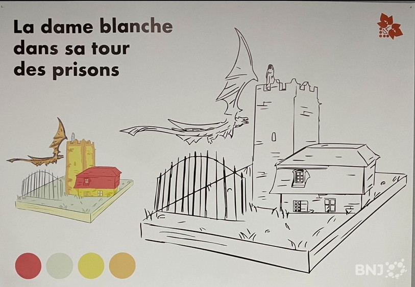 Le projet de John Howe pour le char de la Ville de Neuchâtel au Corso fleuri de la Fête des vendanges .