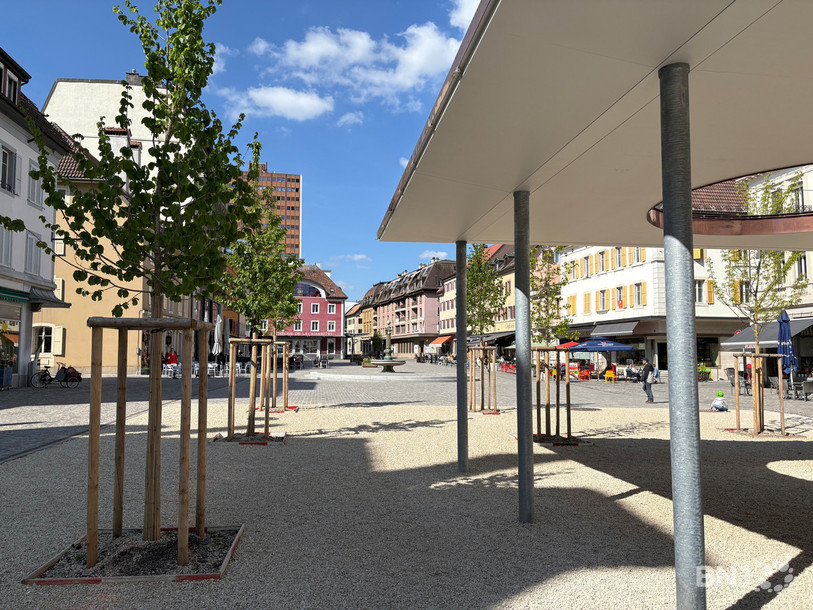 La place du Marché sans places de parc reste un problème important pour l'ADCC.