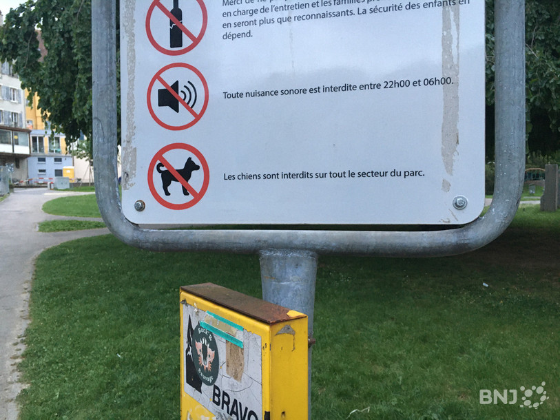 Les chiens ne sont déjà pas tolérés au Pré de l'étang.