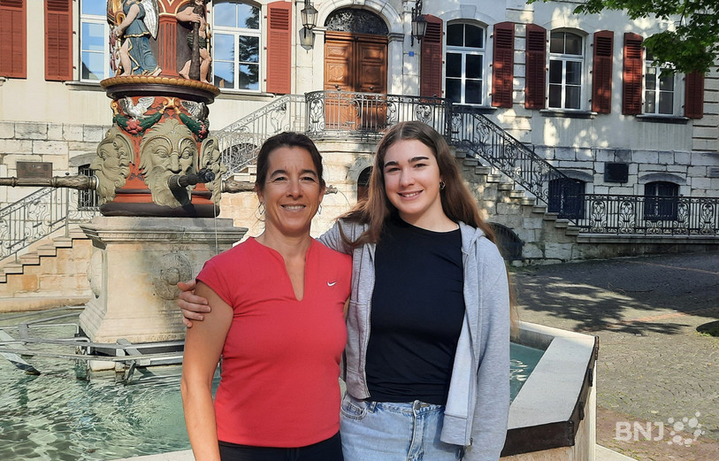 Valérie et Léa Schäublin partagent la passion du VTT.
