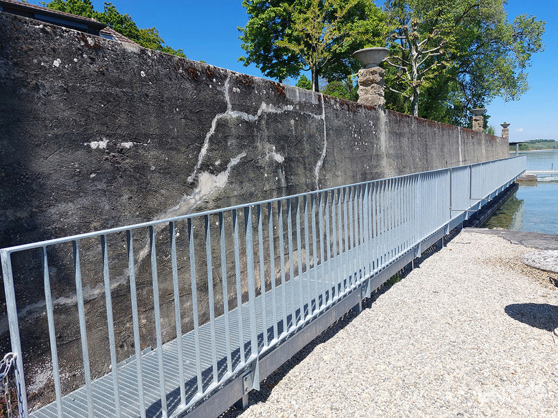 Passerelle du sentier du lac à La Damettaz. (Photo: État de Neuchâtel)