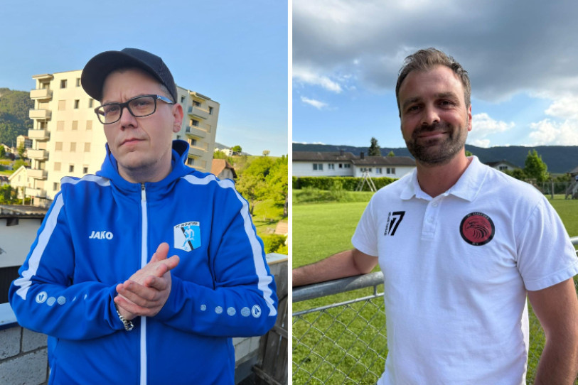 Sebastian Marchand (à gauche) espère tirer son FC Moutier du mauvais pas, alors que Berat Iljazi veut voir son FC Diaspora en 2e ligue interrégionale la saison prochaine.