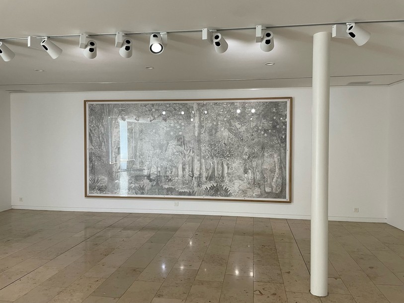 L'oeuvre « Les Pommiers ou indécente forêt » de Didier Rittener à la FARB.