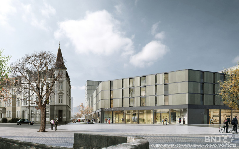 Le projet immobilier de la Poste à Delémont.