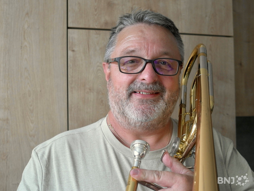 Gérald Jeannerat, président de la Fanfare « Concordia-Liberté » de Glovelier.