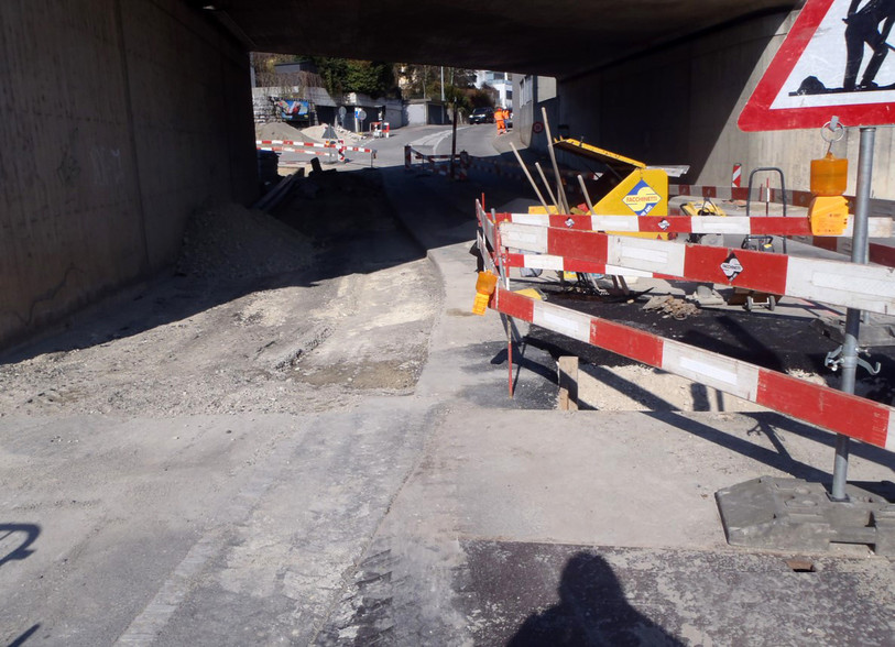 La rue Daniel-Dardel déjà en pleins travaux. (Photo : SPCH)
