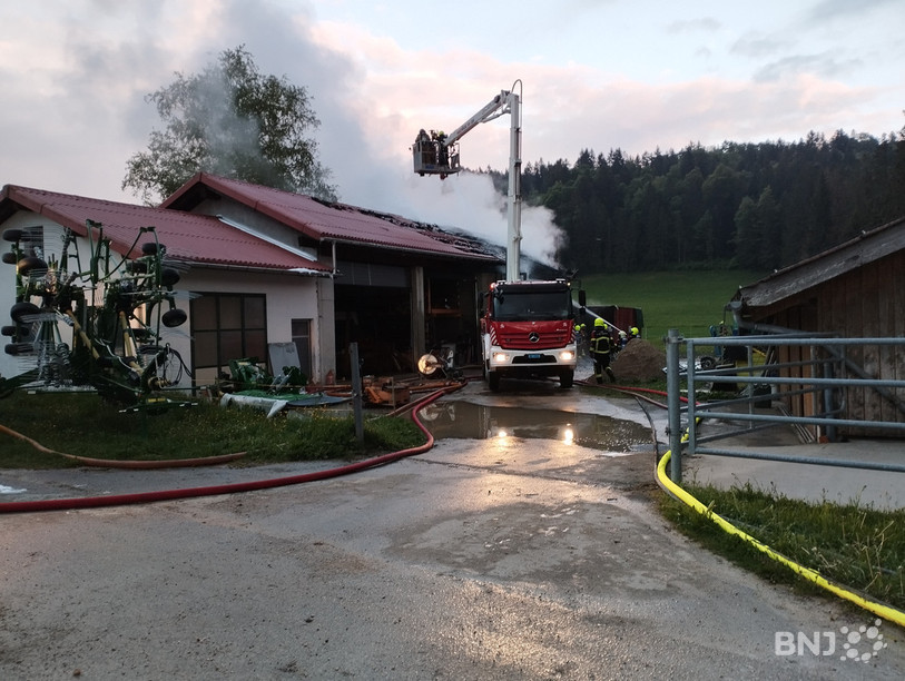 L'incendie a eu lieu sur une exploitation agricole située à la sortie de Muriaux en direction des Emibois.