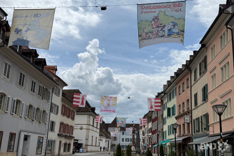La vieille ville de Delémont se prépare à accueillir la 11e édition de Delémont'BD.