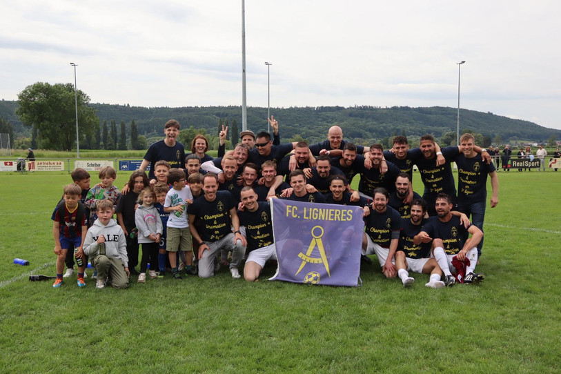 Le titre est dans la poche pour le FC Lignières. (Photo : FC Lignières)