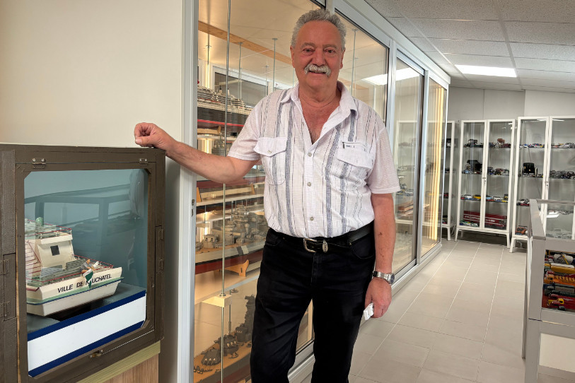 Michel Enderlin le collectionneur de petits trains.
