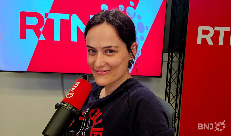 Aude Bourrier, prête pour une gourmandise, dans « La Matinale ».