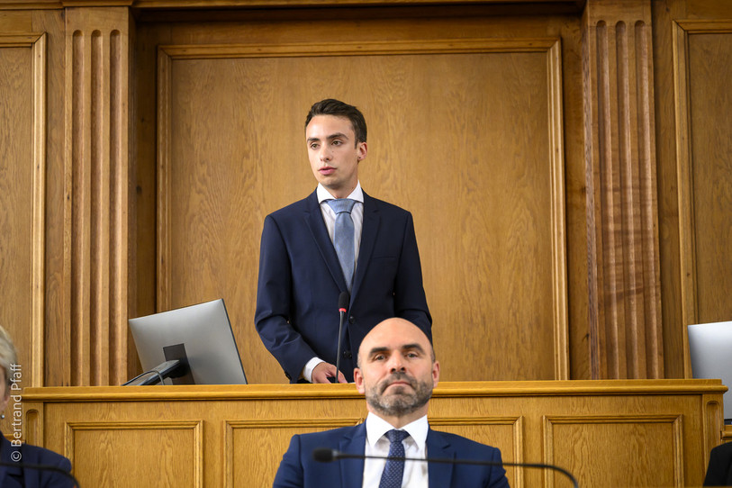 Emile Blant a vécu, en ce mardi 19 mai, sa dernière session en tant que président du Grand Conseil neuchâtelois (photo : archives).