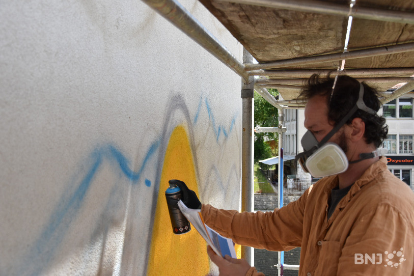 Un Chat Pour Lancer Une Ere Du Street Art Au Locle Rtn Votre Radio Regionale