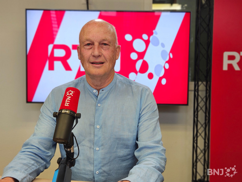 Pascal Bégert est venu présenter les animations de la grande fête du football neuchâtelois ce vendredi.