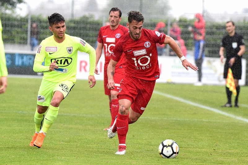 Célien Wicht ne portera plus le maillot de Rapperswil jusqu'à la fin de l'année (photo : www.fcrj.ch)