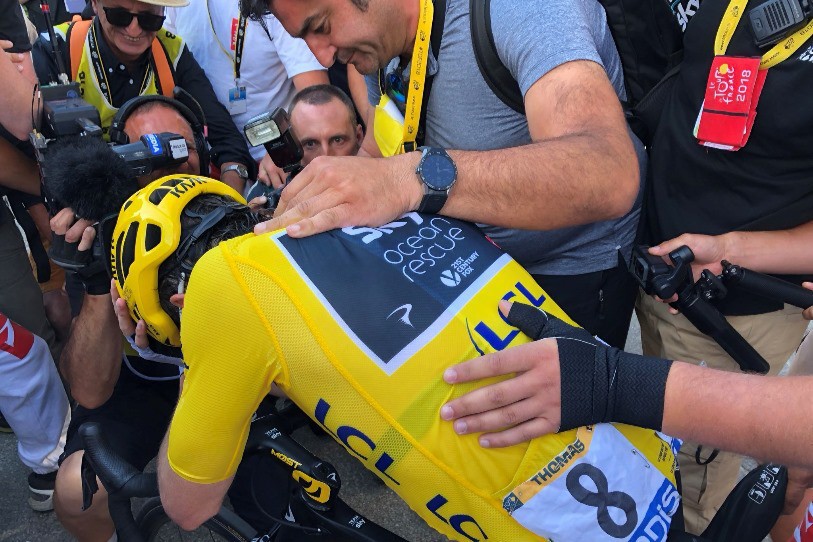 Tout le dopage du monde n'ajoutera rien au couarge et au travail. (photo: Twitter @LeTour)