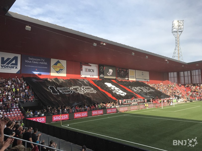 L'hommage des fans xamaxiens à 