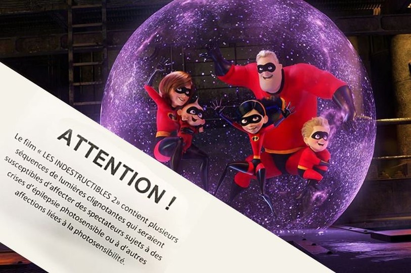 Les cinémas diffusent un avertissement reçu par Walt Disney destiné à personnes sujettes à des crises d’épilepsie