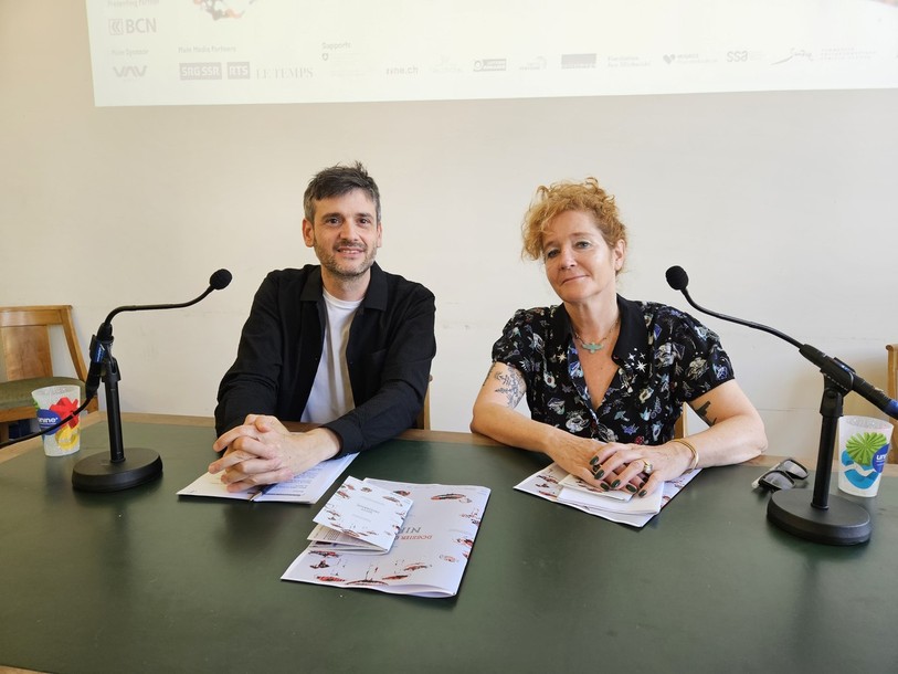 Pierre-Yves Walder, directeur général et artistique du NIFFF, a présenté la 24e édition avec la programmatrice Kate Riedy.