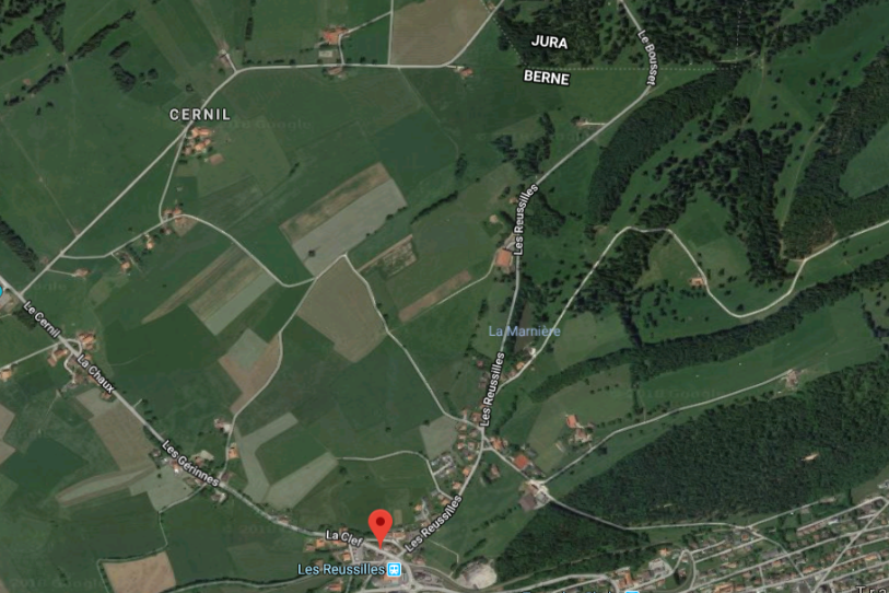 Le tronçon concerné est situé à la sortie nord en direction des Genevez. (Google Maps)
